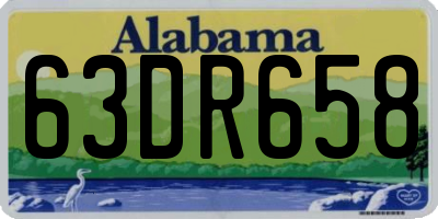 AL license plate 63DR658