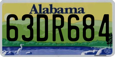 AL license plate 63DR684