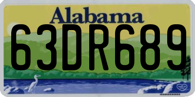 AL license plate 63DR689