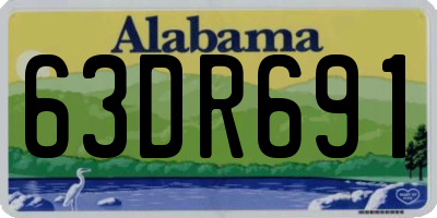 AL license plate 63DR691