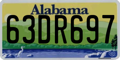 AL license plate 63DR697