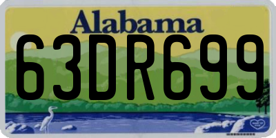 AL license plate 63DR699