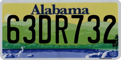 AL license plate 63DR732