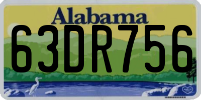 AL license plate 63DR756