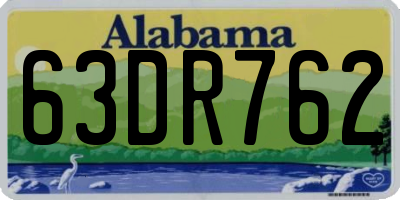 AL license plate 63DR762