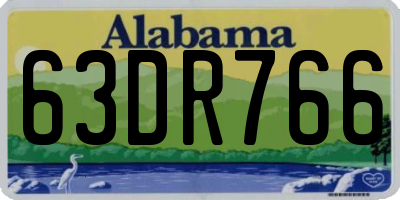 AL license plate 63DR766