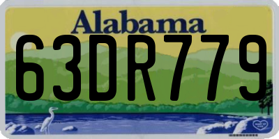 AL license plate 63DR779