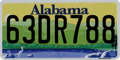 AL license plate 63DR788
