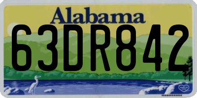 AL license plate 63DR842