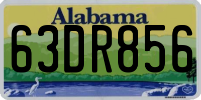 AL license plate 63DR856