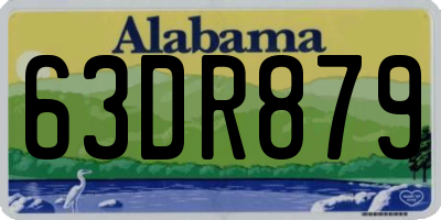 AL license plate 63DR879