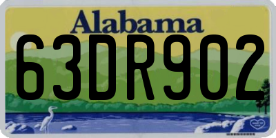 AL license plate 63DR902