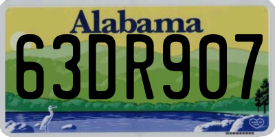 AL license plate 63DR907
