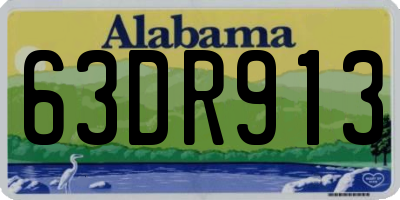 AL license plate 63DR913