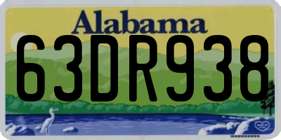 AL license plate 63DR938