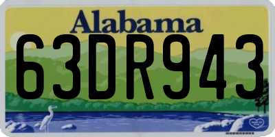 AL license plate 63DR943