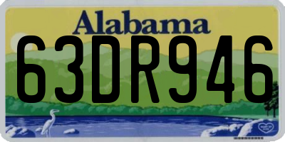 AL license plate 63DR946