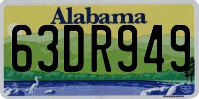 AL license plate 63DR949