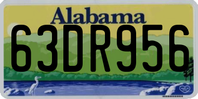 AL license plate 63DR956