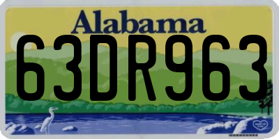 AL license plate 63DR963