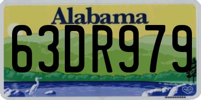 AL license plate 63DR979