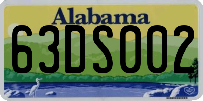 AL license plate 63DS002