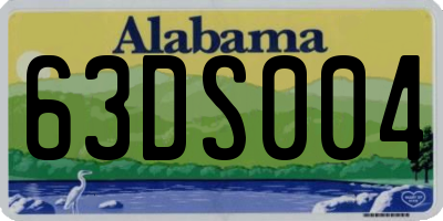 AL license plate 63DS004