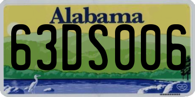 AL license plate 63DS006
