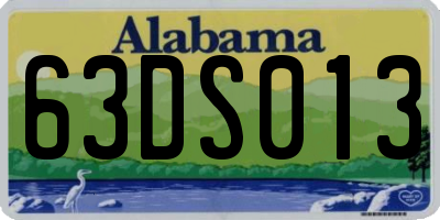 AL license plate 63DS013