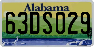 AL license plate 63DS029