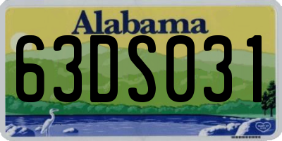 AL license plate 63DS031