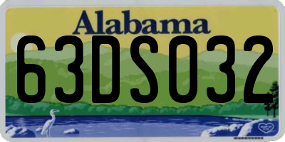 AL license plate 63DS032