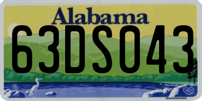 AL license plate 63DS043