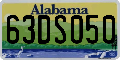 AL license plate 63DS050