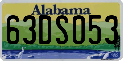 AL license plate 63DS053
