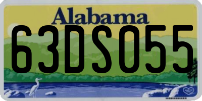 AL license plate 63DS055