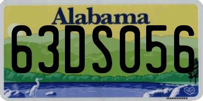 AL license plate 63DS056