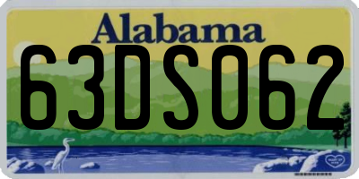 AL license plate 63DS062