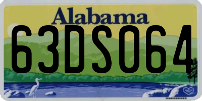 AL license plate 63DS064