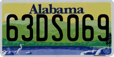 AL license plate 63DS069