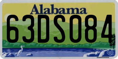 AL license plate 63DS084