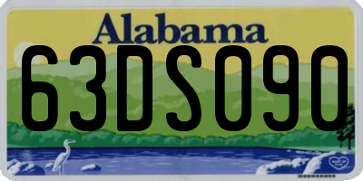 AL license plate 63DS090
