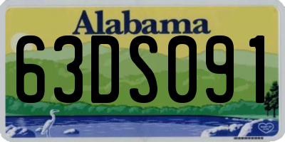 AL license plate 63DS091