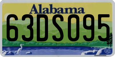 AL license plate 63DS095