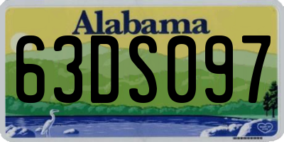 AL license plate 63DS097