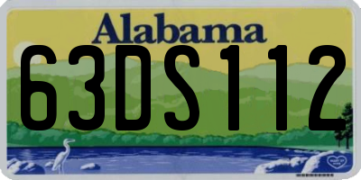 AL license plate 63DS112