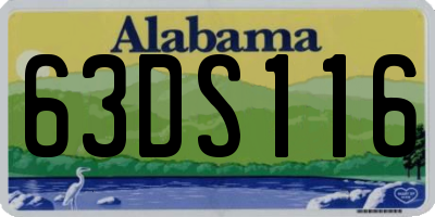 AL license plate 63DS116