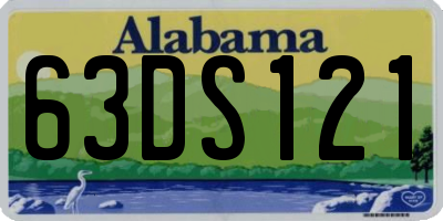 AL license plate 63DS121