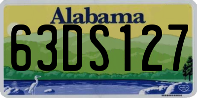AL license plate 63DS127