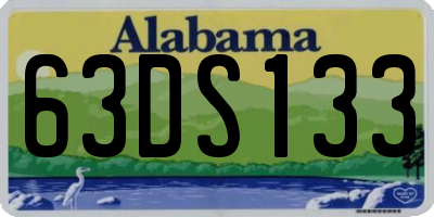AL license plate 63DS133